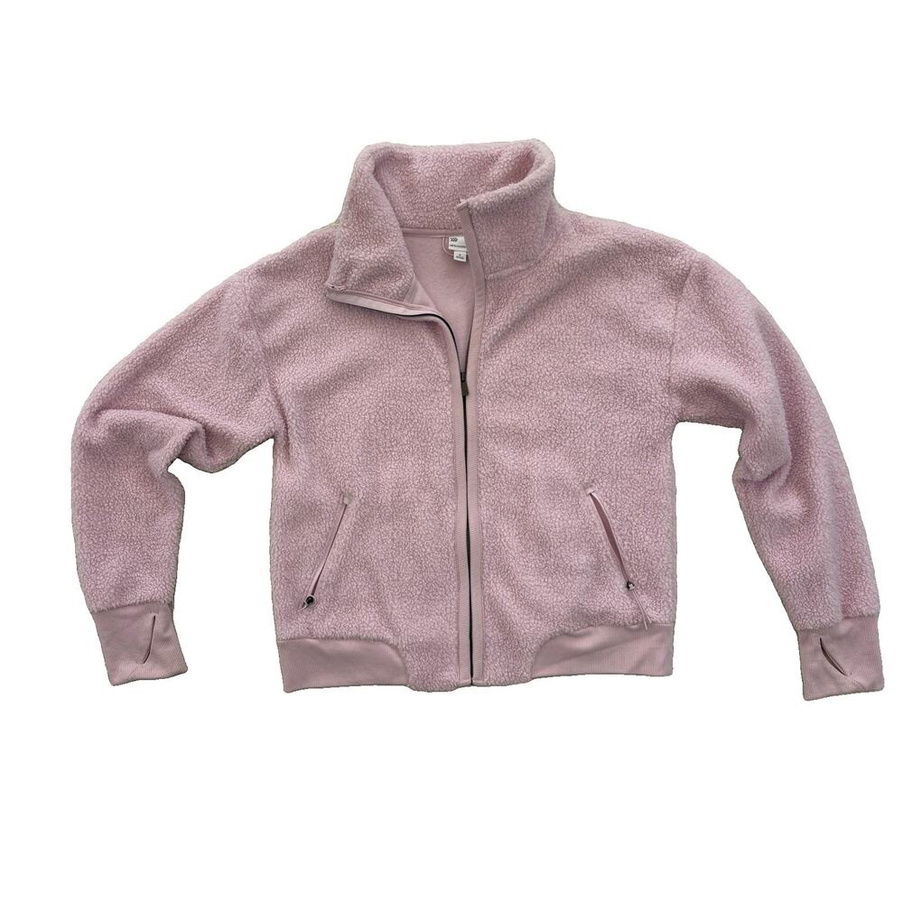 All In Motion Light Pink Force Pull Over Sweatshirt Thumb Holes Women’s Medium